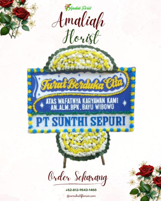 Papan Bunga Duka di Jatibarang
