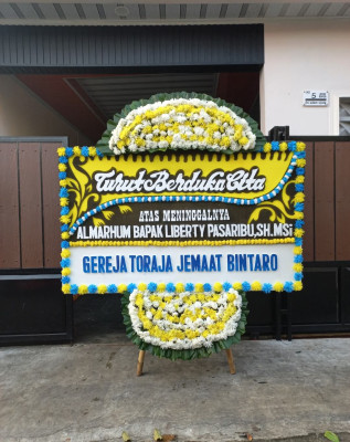 Papan Bunga Duka di Jatibarang